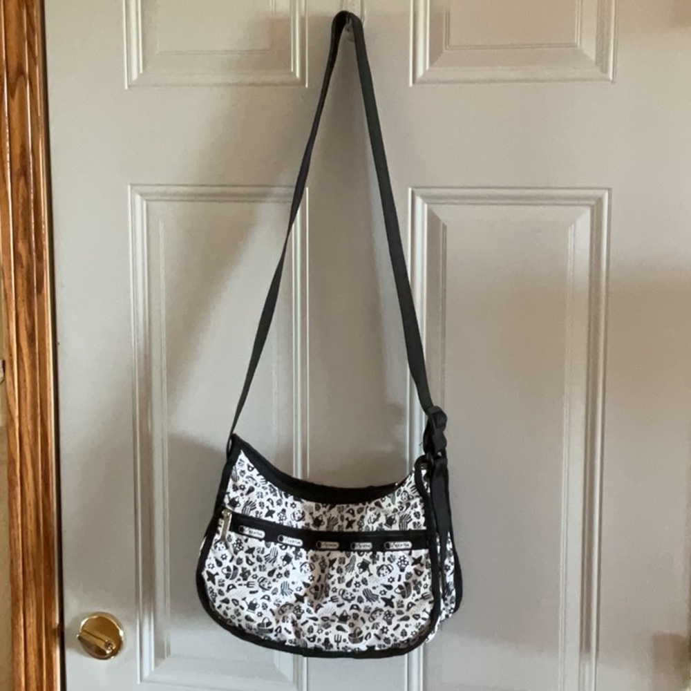 Lesportsac Black and White Shoulder Bag
